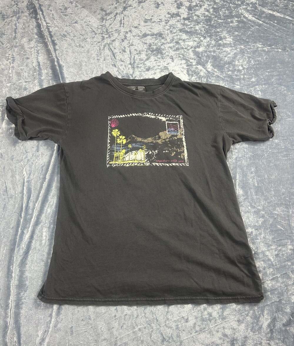 C&C California Sunwashed Anywhere With You Graphic T-Shirt Charcoal Size L